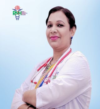 Dr. Sadika Kadir, specialist in pediatric gastroenterology, serving at Royal Multispecialty Hospital in Dhaka.