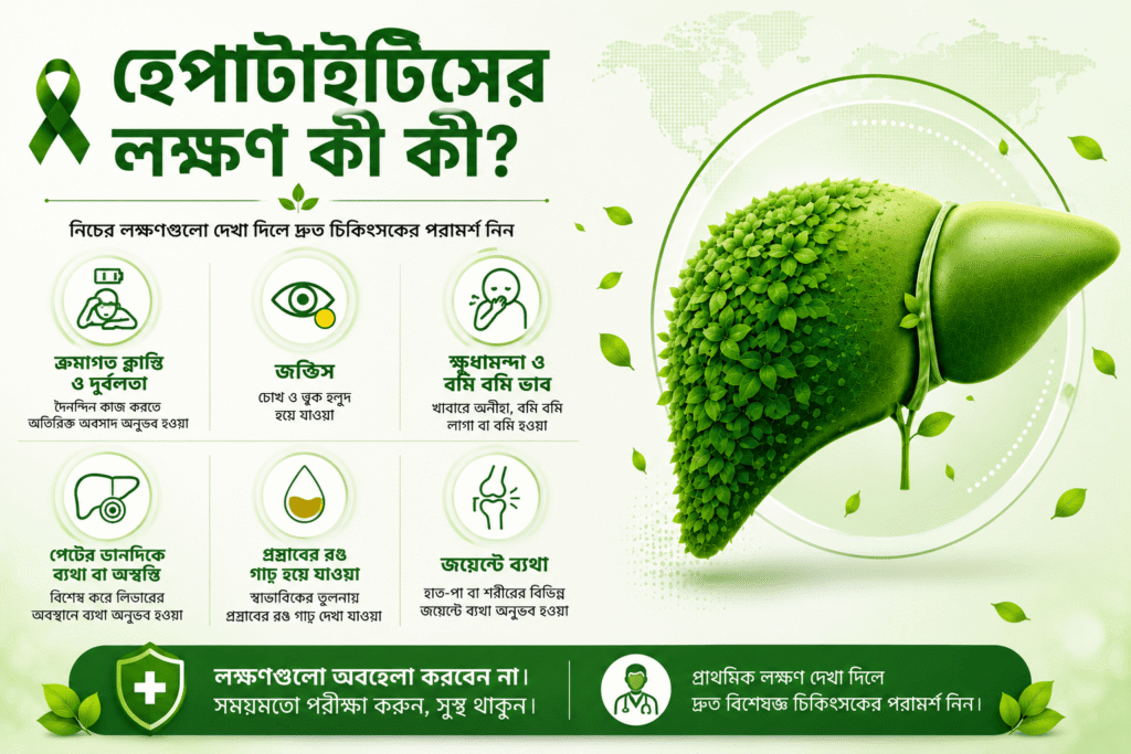 হেপাটাইটিসের লক্ষণ কী কী